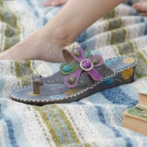 NWOT Spring Step L'Artiste Women's SANTORINI Leather Sandals